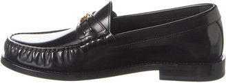 Celine Luco Triomphe Leather Loafer - ShopStyle Flats